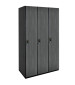 Single Tier Wood Lockers (Gray)