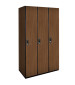 Single Tier Wood Lockers (Brown)