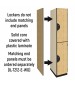 Optional End Panels Double Tier Wood Storage Lockers (Wood Grain Finish)