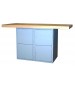 Two Station Steel Shop Locker Workbench