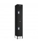 Double Tier Metal Locker black