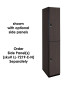 Double Tier Wooden Locker (Black)