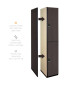 Double Tier Wooden Locker (Black)