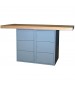 Two Station Horizontal Shop Locker Workbench