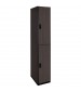 Double Tier Wooden Locker (Black) with optional finished end panel