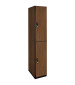 Double Tier Wooden Locker (Brown)