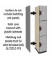 Optional End Panels Triple Tier Wood Storage Lockers (Pattern Finish)