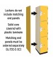 Optional End Panels Triple Tier Wood Storage Lockers (Solid Color Finish)