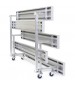 Three Row Low Rise Tip and Roll Aluminum Bleacher 