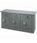 Plastic Bench with 3 Lockers