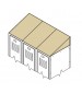 3-Wide Sloped Top Kit Beige