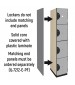 Optional End Panels Four Tier Wood Storage Lockers (Pattern Finish)