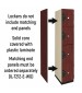 Optional End Panels Four Tier Wood Storage Lockers (Wood Grain Finish)