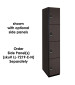 Four Tier Wood Locker (Black)
