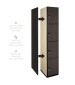 Four Tier Wood Locker (Black)