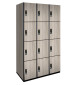 Four Tier Wood Lockers (White)