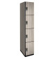 Four Tier Wood Locker (White)