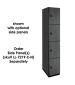 Four Tier Wood Locker (Gray)