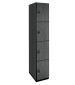 Four Tier Wood Locker (Gray)