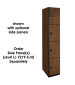 Four Tier Wood Locker (Brown)