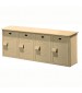 Plastic Bench with 4 Lockers