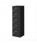 5 Cell Phone Lockers Unit Black