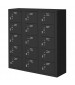 15 Door Cell Phone Lockers Unit Black