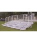 Five Row Aluminum Bleachers with Aisle
