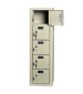 5 Cell Phone Lockers Unit with Key Locks Beige