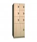 30" Deep 7 Compartment Instrument Locker Solid Door