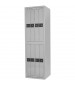 Eight Compartment Uniform Lockers Gray