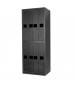 Eight Compartment Wide Uniform Lockers Silver Vein