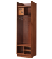 Straight Front Wood Locker Cinnamon Maple Finish