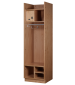 Straight Front Locker Autumn Oak Finish