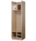 Striaght Front Wood Locker Hardrock Maple Finish