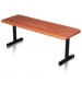 Butcher Block Locker Room Bench with Metal T Legs