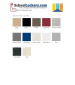 Plastic Locker End Panel Color Chart