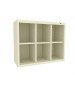 30” High Cubby with 6 Openings Champagne