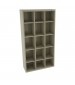 66” High Cubby with 15 Openings Sand