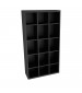 66” High Cubby with 15 Openings Black