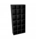 78” High Cubby with 18 Openings Black
