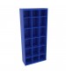 78” High Cubby with 18 Openings Blue