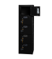 5 Cell Phone Lockers Unit with Key Locks Black