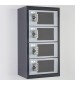 Charcoal keyless clear view gun locker