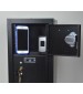5 Cell Phone Lockers Unit with Key Locks Black Open
