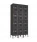 Employee Lockers with Mail Slot Black