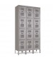 Employee Lockers with Mail Slot Gray
