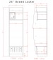 Bow Front Locker blue prints