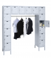 Hallowell 16 Person Locker Gray