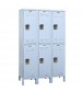 Hallowell Extra Wide Double Tier Steel Lockers